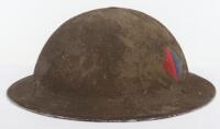 WW2 British Royal Artillery Marked Steel Combat Helmet