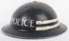 WW2 British Home Front Police Sergeants Steel Helmet - 3