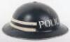 WW2 British Home Front Police Sergeants Steel Helmet - 4