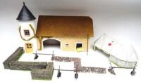1/32 scale World War I and II Scenery by Britains, Trophy and others
