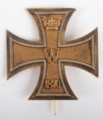 Rare Imperial German Prussian Iron Cross 1870 1st Class by I Wagner & Sohne