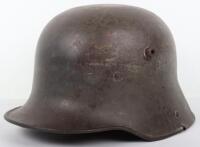 Imperial German M-17 Battle Damaged Combat Helmet