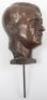 Third Reich Adolf Hitler Bronzed Head - 2