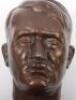 Third Reich Adolf Hitler Bronzed Head - 6