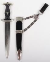 WW2 German SS Officers 1936 Pattern Chained Dress Dagger