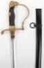 German Reichswehr / Third Reich Artillery Sword with Double Etched Blade by E & F Horster - 2