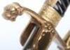 German Reichswehr / Third Reich Artillery Sword with Double Etched Blade by E & F Horster - 18