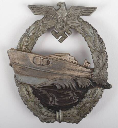 Kriegsmarine 2nd Pattern E-Boat (Schnellboote) War Badge by Schwerin Berlin