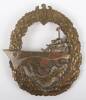 Kriegsmarine Destroyers War Badge by B H Mayer
