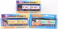 Three Boxed Matchbox Superkings K17 Scammell Crusader Container Trucks