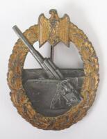 Kriegsmarine Coastal Artillery War Badge by Friedrich Linden Ludenscheid