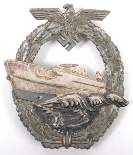 Kriegsmarine 2nd Pattern E-Boat (Schnellboote) War Badge by Schwerin & Sohn Berlin