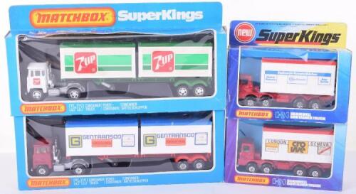 Four Boxed Matchbox Superkings Commercial Vehicles