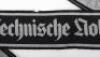 Third Reich Technische Nothilfe (TENO) Tunic Cuff Title - 2