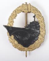 WW2 Kriegsmarine Destroyer Badge by Rudolf Souval Wien