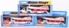 Three Boxed Matchbox Superkings K27 Powerboats and Transporters