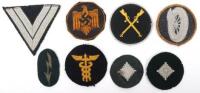 Grouping of Third Reich Cloth Insignia