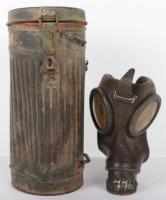 WW2 German Battlefield Recovered Gas Mask Canister