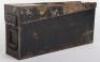 A Standard WW2 German Steel Grey Painted with Tan Overpaint Ammunition Tin