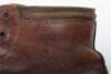 Pair of German Brown Leather Heavy Mountain Troopers Ankle Boots - 4