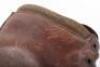 Pair of German Brown Leather Heavy Mountain Troopers Ankle Boots - 5