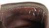 Pair of German Brown Leather Heavy Mountain Troopers Ankle Boots - 7