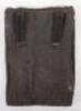 A WW2 German Blue Canvas 3 Compartment Ammunition Pouch - 2