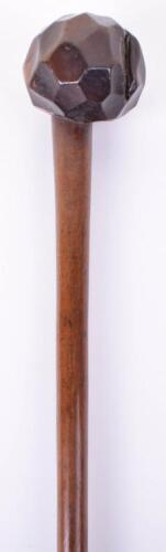 Scarce Zulu Knobkerrie with Concave Facetted Head