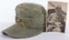 WW2 German Afrika Korps M-41 Other Ranks Field Cap and Photograph of the Original Owner - 2