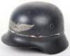 WW2 German Luftschtz Beaded Combat Helmet - 2