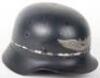 WW2 German Luftschtz Beaded Combat Helmet - 3