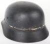 WW2 German Luftschtz Beaded Combat Helmet - 5