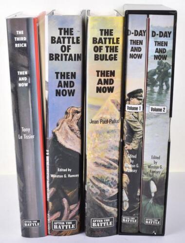 Books &ndash; After the Battle Then and Now Series, hardback books from the series produced, including Volume 1 & 2 of D-Day, Battle of Britain, Battle of the Bulge and The Third Reich. All with dust jackets, generally good condition. (5 items)