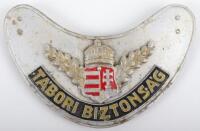 Scarce Axis Forces Hungarian Military Police Gorget