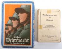 Pre-War German Third Reich Picture Card Game Set “Unsere Wehrmacht Ein Quartettspiel”