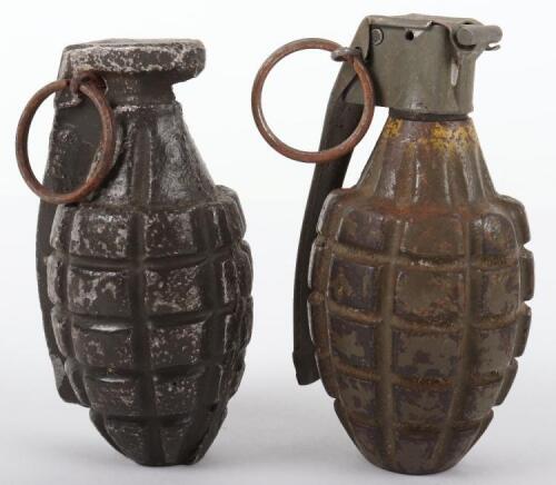 2x Inert American Pineapple Grenades