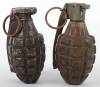 2x Inert American Pineapple Grenades