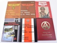 Collectors Guide to Sturmabteilung Insignia by Fuller, hardback, published by Matthaus Publishers, 1985; German War Art 1939-1945 by Yenne & Dills, hardback, with dust jacket, published by Bison Books 1983; Uniforms and Badges of the Third Reich Volume 1 