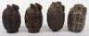 4x Inert British Mills Grenade Bodies - 2