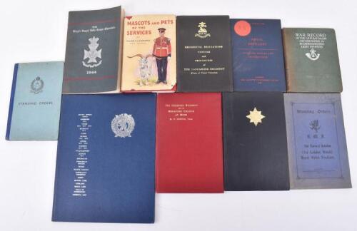 Selection of Books of Regimental Interest, consisting of War Record of the 1/4th Battalion Oxfordshire & Buckinghamshire Light Infantry 1919; The First and Last &ndash; The Story of the 4th / 7th Royal Dragoon Guards 1939-1945 by Major Stirling 1946; 1955 Royal