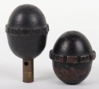 2x Inert WW1 1917 Pattern Egg Grenades