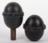 2x Inert WW1 1917 Pattern Egg Grenades - 2