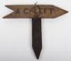 Rare Original WW1 British Trench Sign