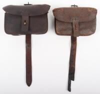 Scarce Pair of British 1914 Leather Ammunition Pouches