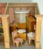 A good miniature dolls room set, German circa 1890, - 3