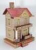 A charming R.Bliss wooden and paper lithographed Dolls House, circa 1911, - 2