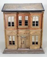 A Christian Hacker two storey dolls house and contents model 357, German circa 1900,