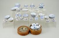 A good Dolls House miniature Dinner Service, English 1880s,