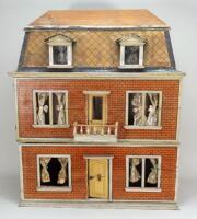 A good Christian Hacker three story dolls house, German circa 1880,