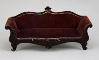 A Rock & Graner tin-plate settee, German 1870s,